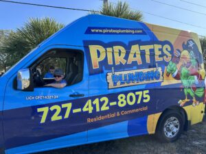Pirates Plumbing Van In Palm Haurbor Florida