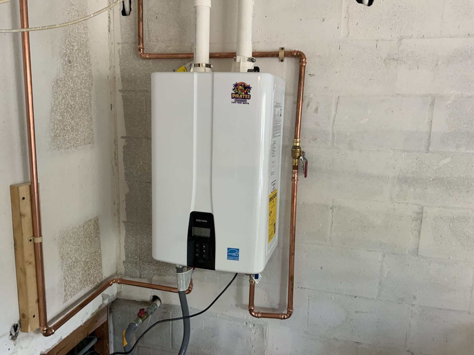 Tankless water heater installation in Palm Harbor Florida